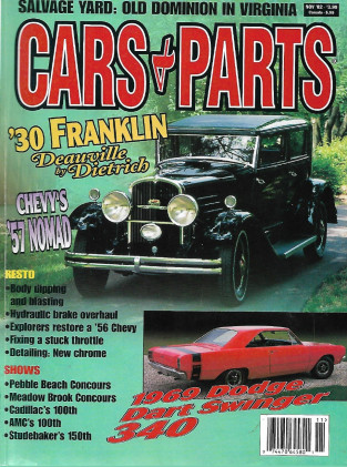 CARS & PARTS 2002 NOV - '30 FRANKLIN DEAUVILLE, '57 NOMAD, '69 DART SWINGER 340